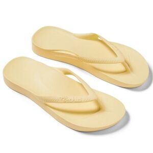 Archie's Arch Support Flip Flop Thong Sandal Yellow Women's 7